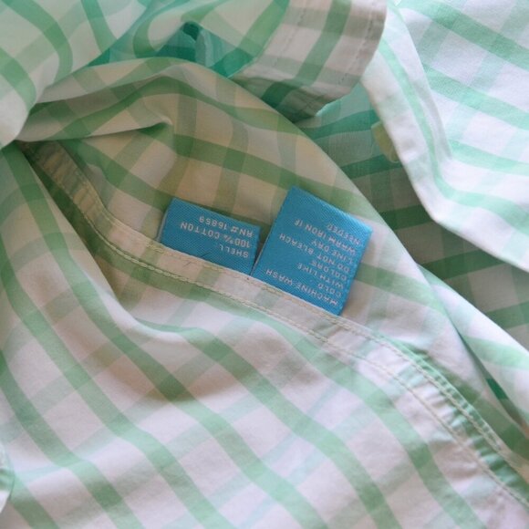 J. MCLAUGHLIN 100% Cotton Checker Shirt Blouse Top Size 4 - Picture 8 of 11